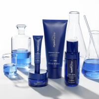 8 pieces of Hydropeptide Anti-Wrinkle skincare product in dark blue bottles